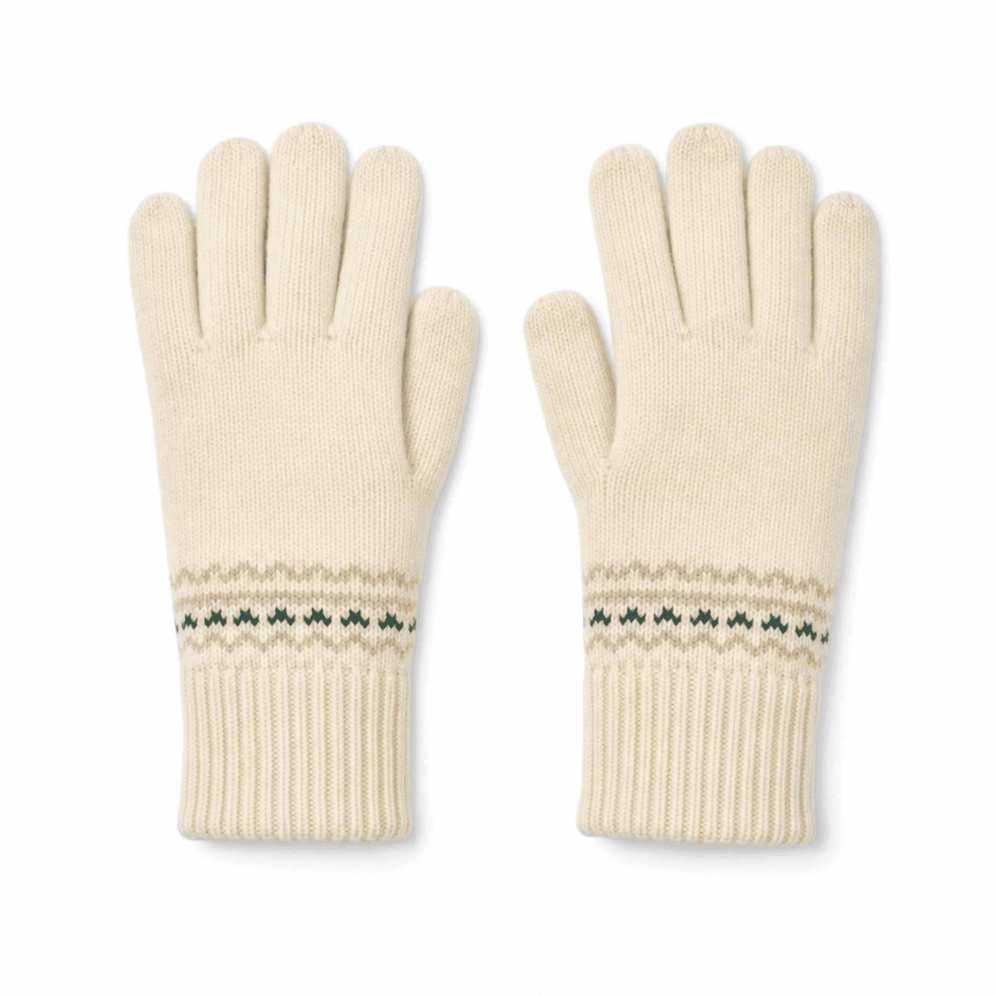 Cream Wool Gloves