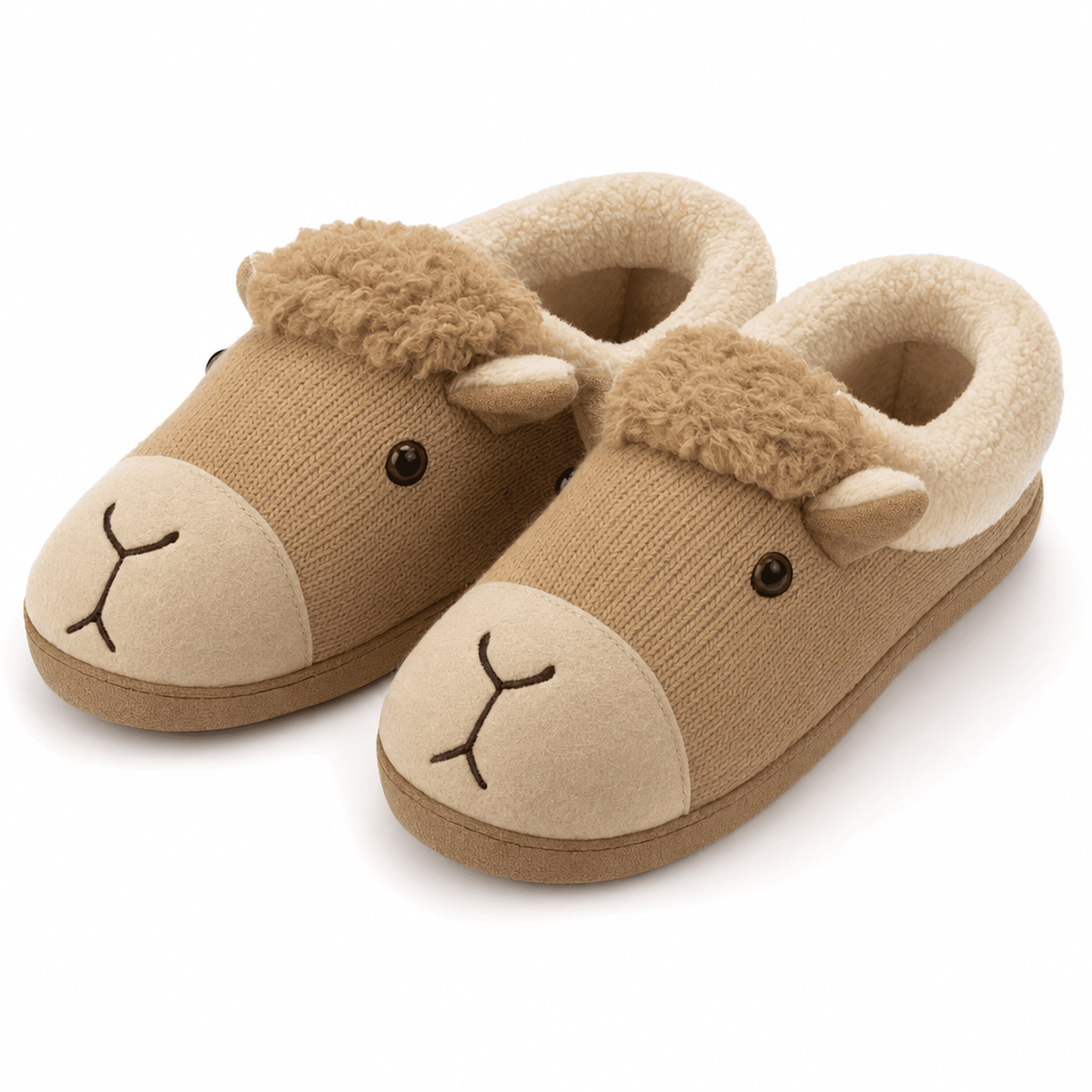 Camel Wool Home Slippers