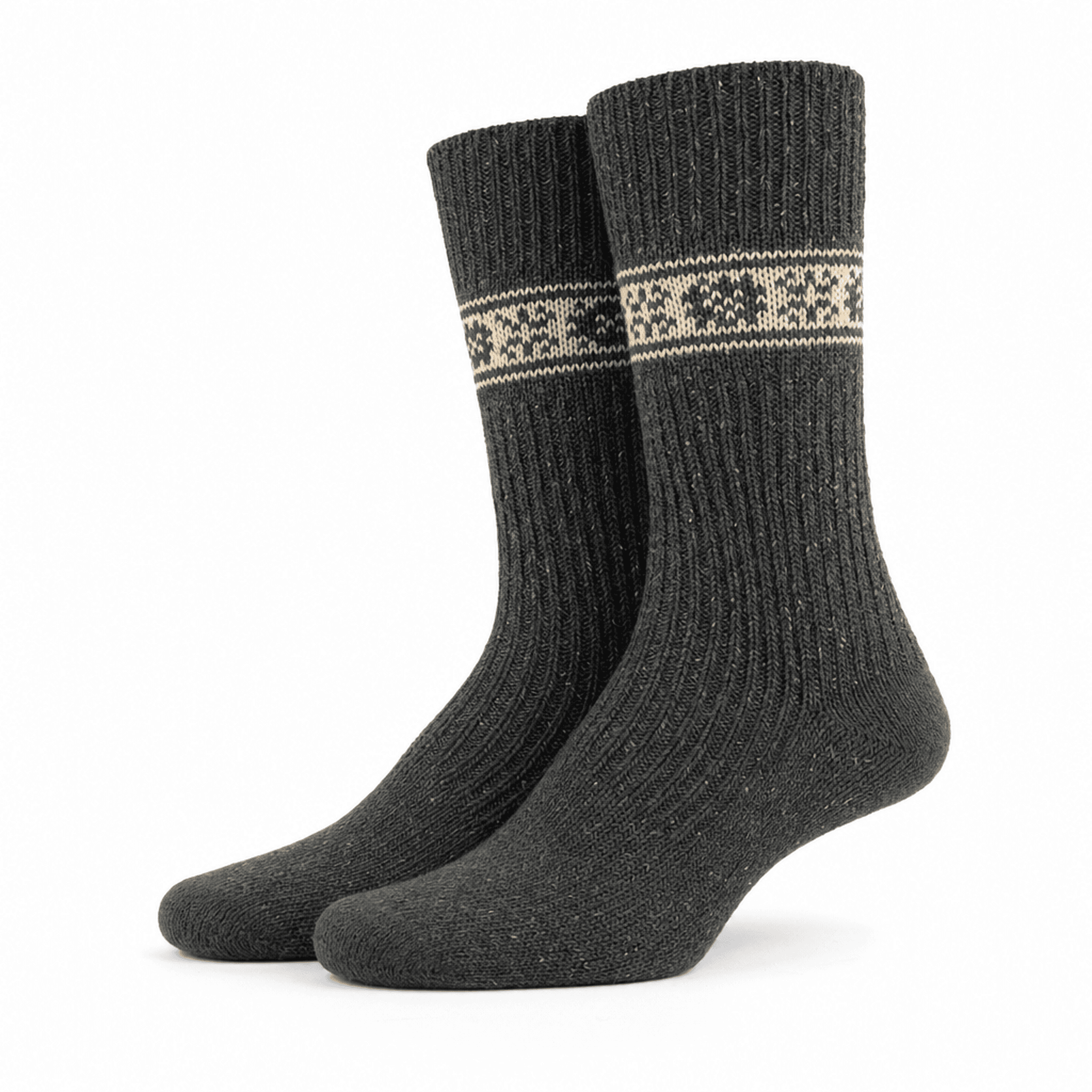 Charcoal Heavy Knit Socks
